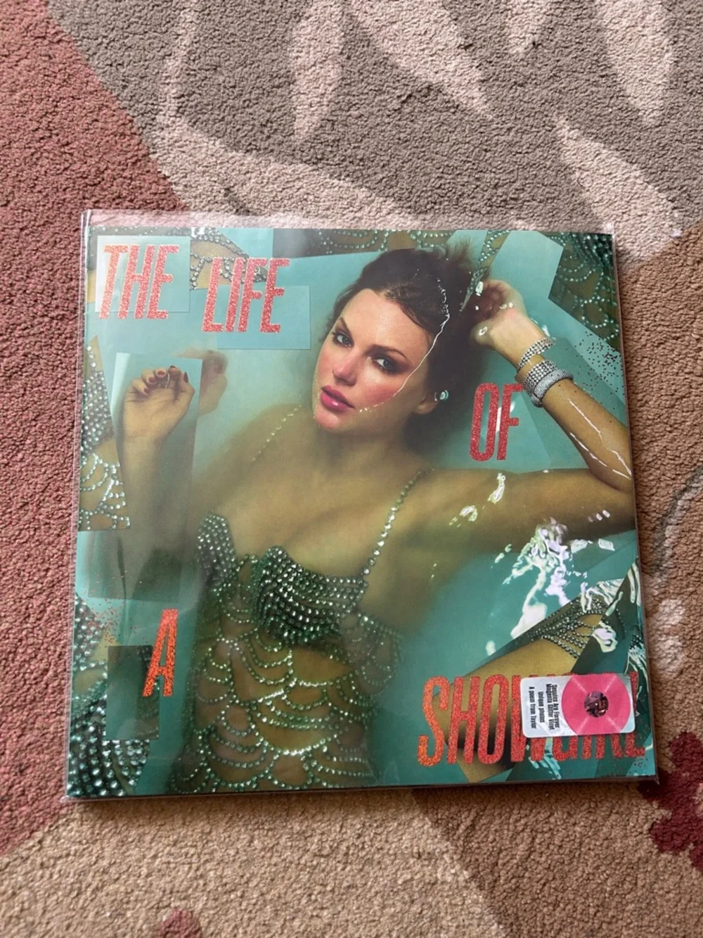 SOLD Taylor Swift The Life of a Showgirl “Sequins are Forever” Glitter Vinyl - Picture 2 of 5